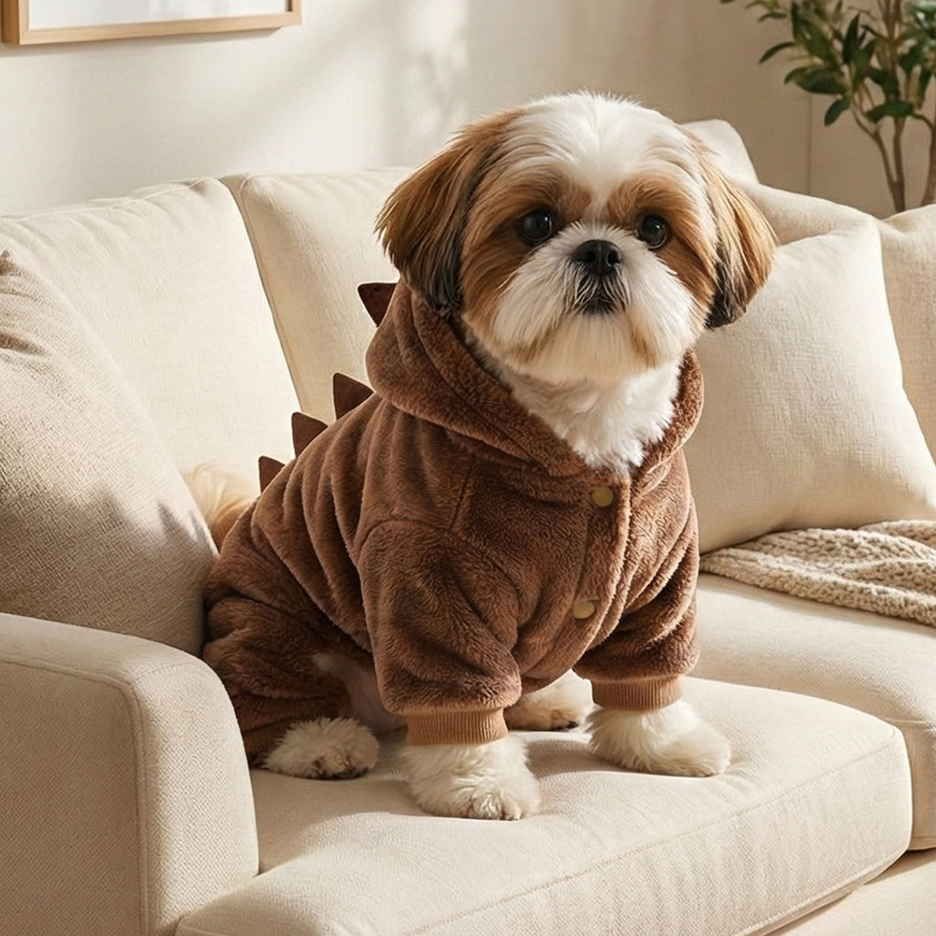 Pet Clothes Spring Autumn Small Dog Puppy Cosplay Cartoon Animal Little Bubu Dinosaur Transformation Costume