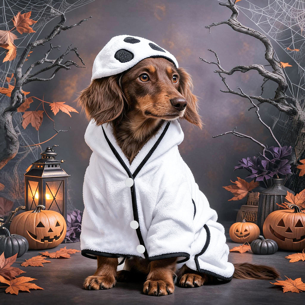 Halloween Pet Bath Towel Dog Cat Robe Sleepwear Bathing Towel Pet Supplies Small Dogs