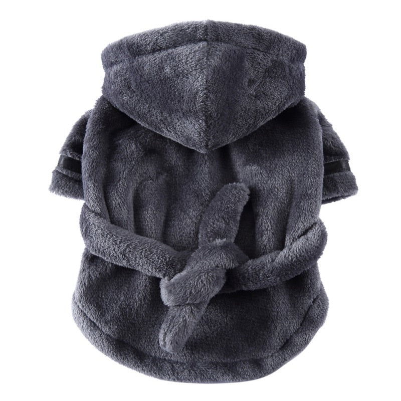 Pet Bathrob Dog Pajamas Sleeping Clothes Soft Pet Bath Drying Towel Clothes winter Warm pajamas for Puppy Dogs Quick Drying