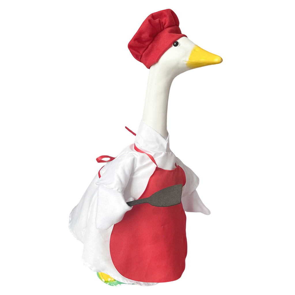PorchGoose Costume Chef Apron Chef Outfit Outdoor Goose Decoration Costume Props