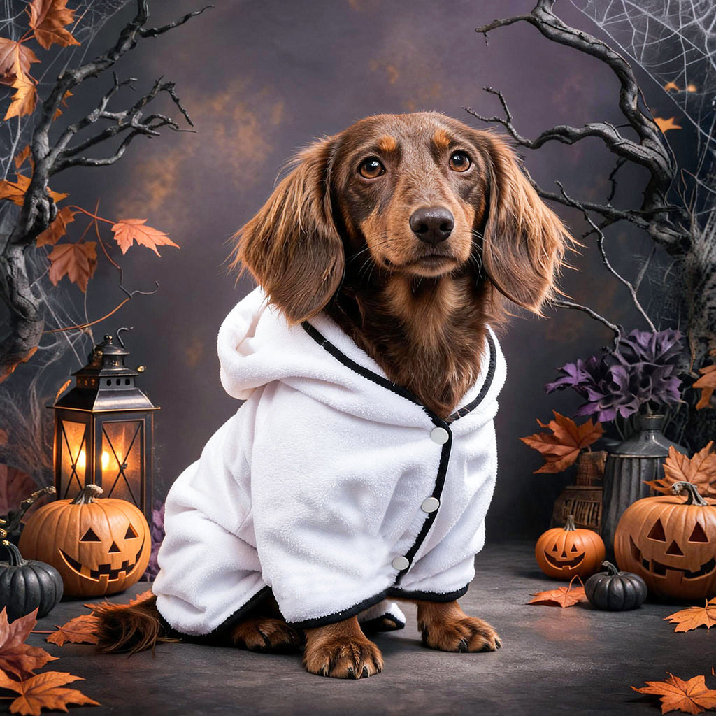 Halloween Pet Bath Towel Dog Cat Robe Sleepwear Bathing Towel Pet Supplies Small Dogs