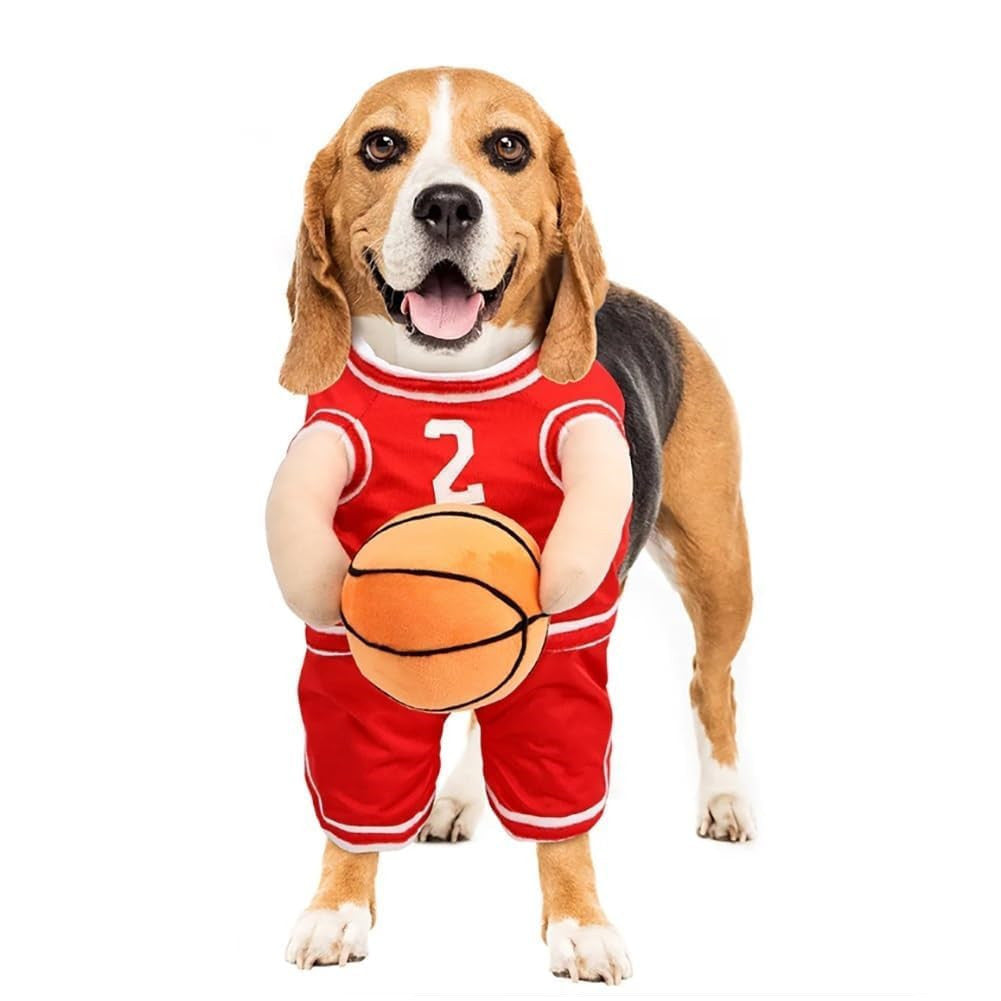 Dog Basketball Cost with Ball Pet Dog Clothing and Basketball Clothes