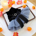 Pet Clothes Spring Autumn Small Dog Puppy Holiday Party Costume Dark Series Phantom Wedding Dress