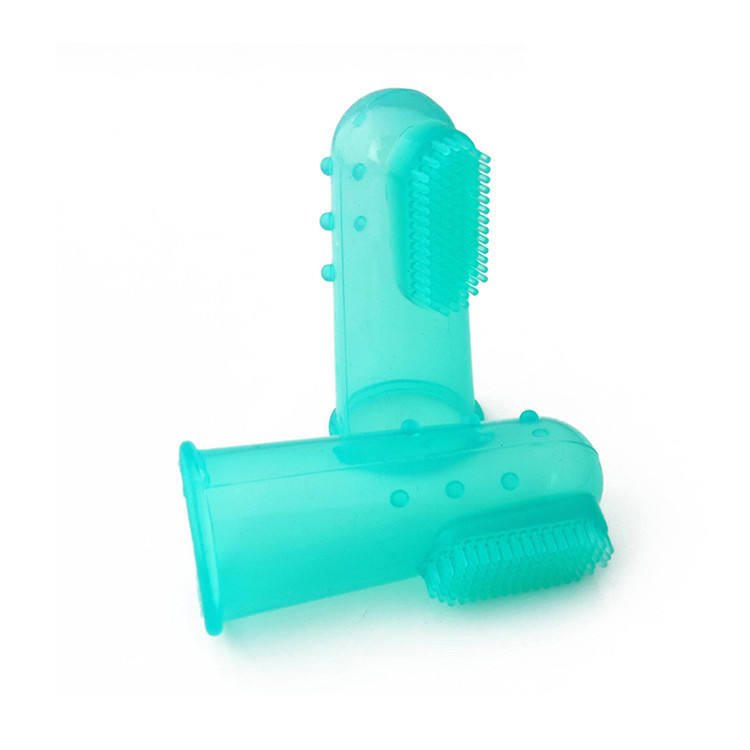 Pet Toothbrush Silicone Finger Dog Toothbrush Cat Finger Sets Brushing Teeth Oral Cleaning Supplies