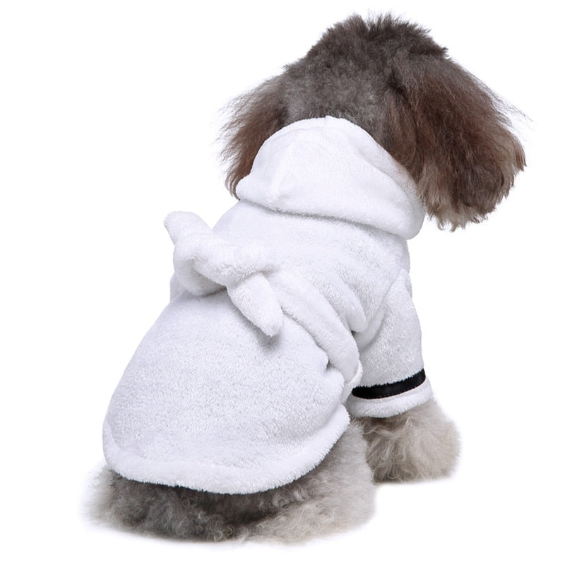 Pet Bathrob Dog Pajamas Sleeping Clothes Soft Pet Bath Drying Towel Clothes winter Warm pajamas for Puppy Dogs Quick Drying