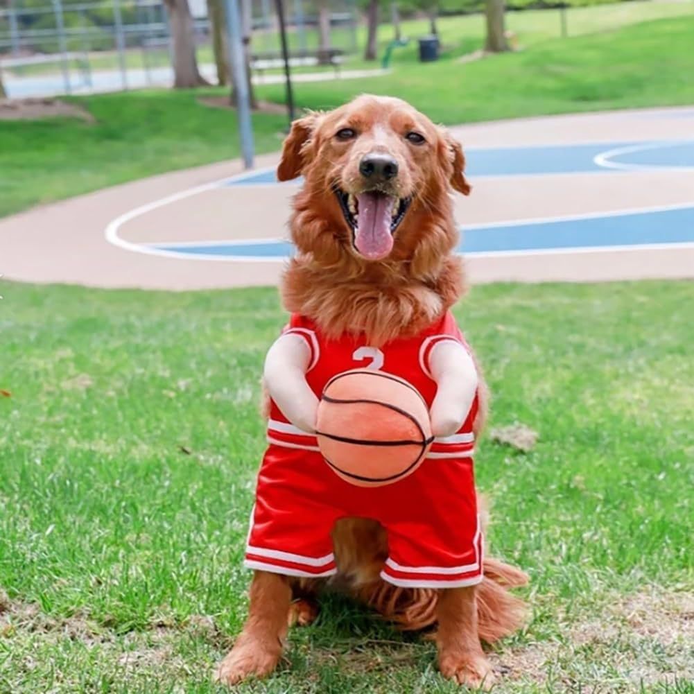 Dog Basketball Cost with Ball Pet Dog Clothing and Basketball Clothes