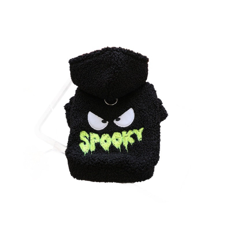 Cute Pet Clothes for Small Dogs and Cats, Halloween Funny Ghost Hoodie for Pets