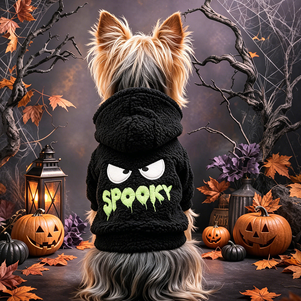 Cute Pet Clothes for Small Dogs and Cats, Halloween Funny Ghost Hoodie for Pets
