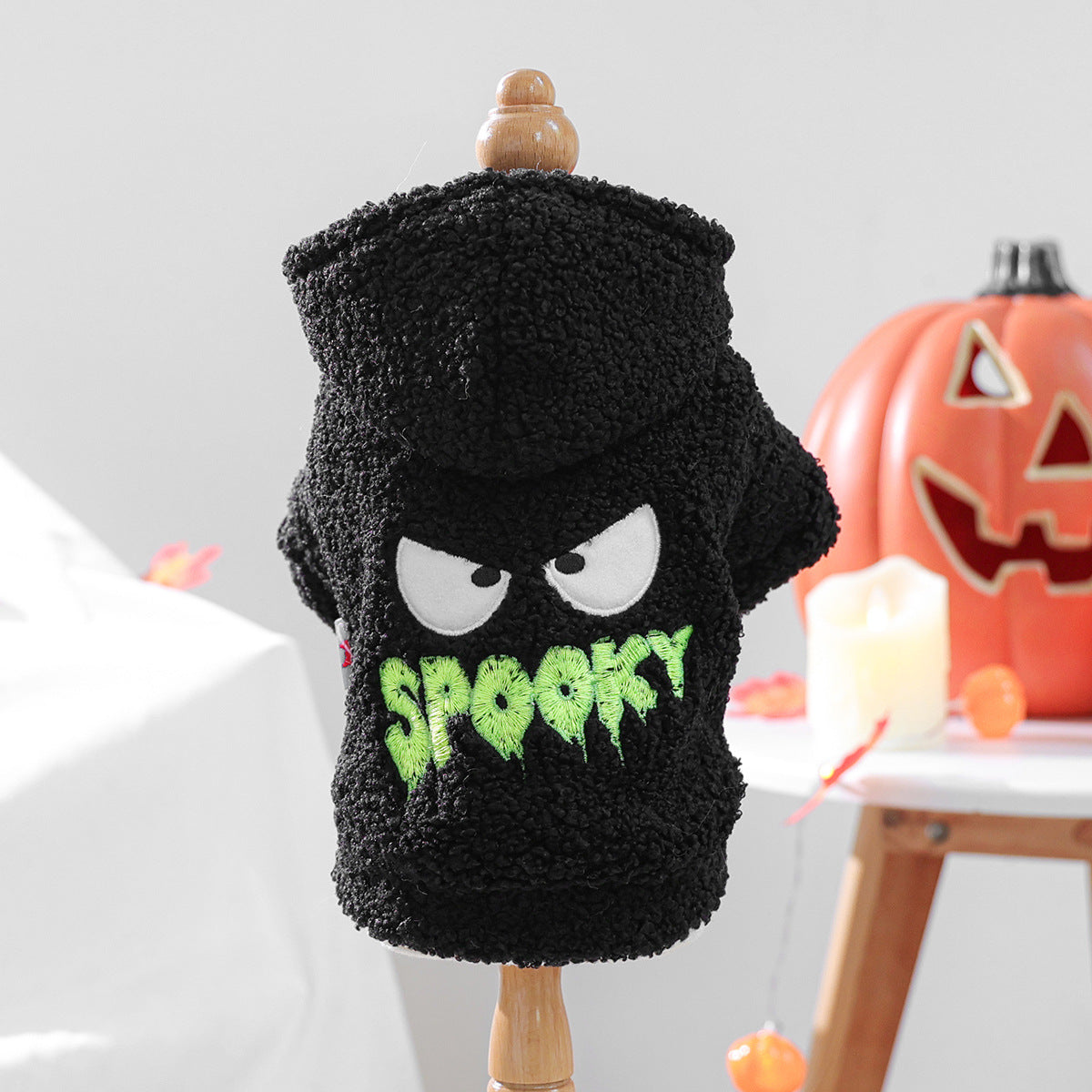 Cute Pet Clothes for Small Dogs and Cats, Halloween Funny Ghost Hoodie for Pets